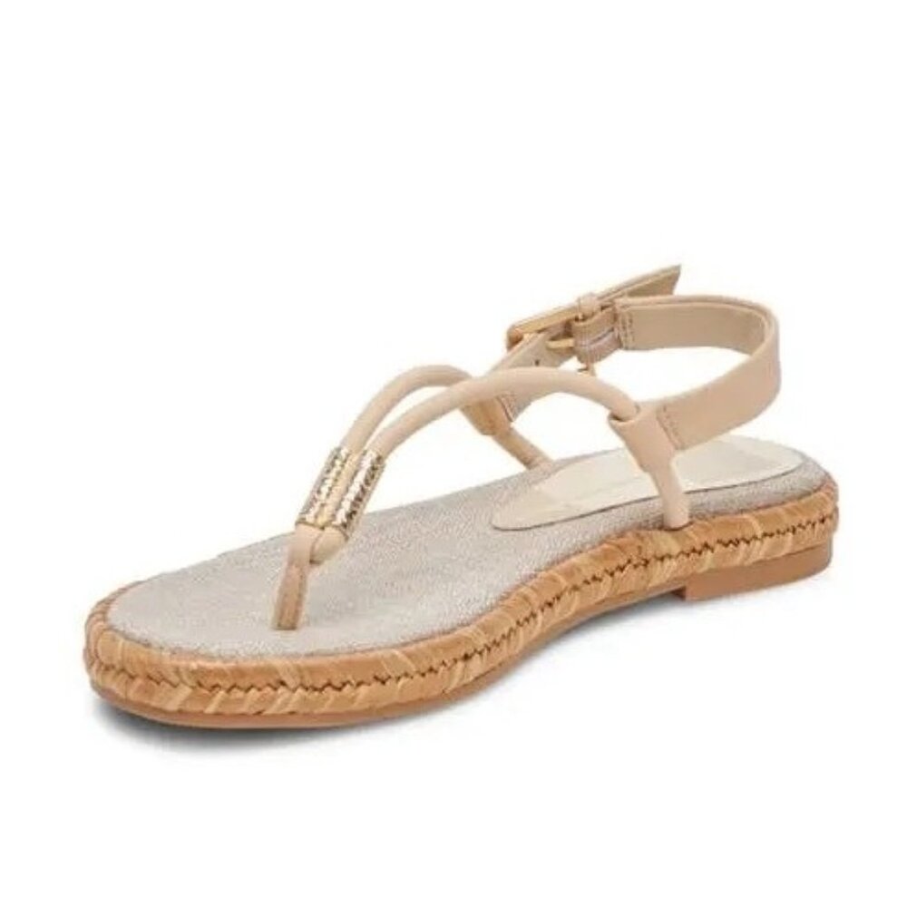 DOLCE VITA Meryl Slingback Sandals in Vanilla Raffia size 6.5